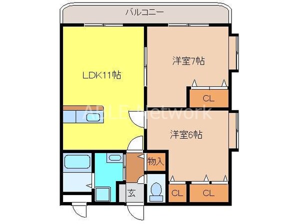 ARK鳥栖の物件間取画像